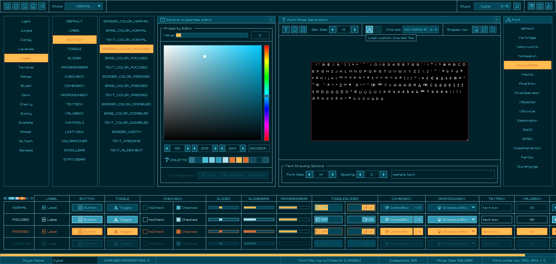cyber style screen